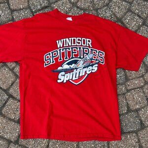Windsor Spitfire OHL Hockey T Shirt Mens XL